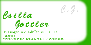 csilla gottler business card